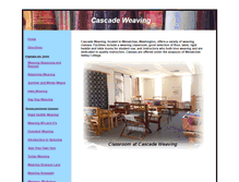 Tablet Screenshot of cascadeweaving.com